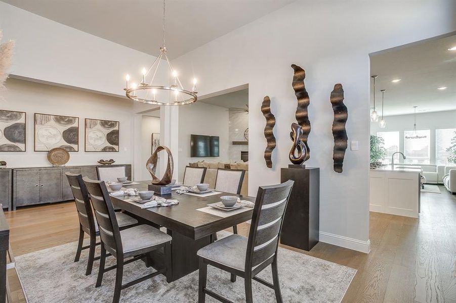 Furnished interior view inside a new home in M3 Ranch 60s, Mansfield (Image 13).