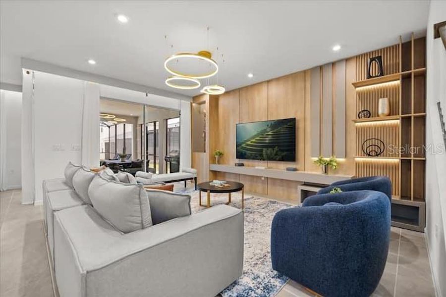 Furnished interior view inside a new home in Solara Resort, Kissimmee (Image 15).