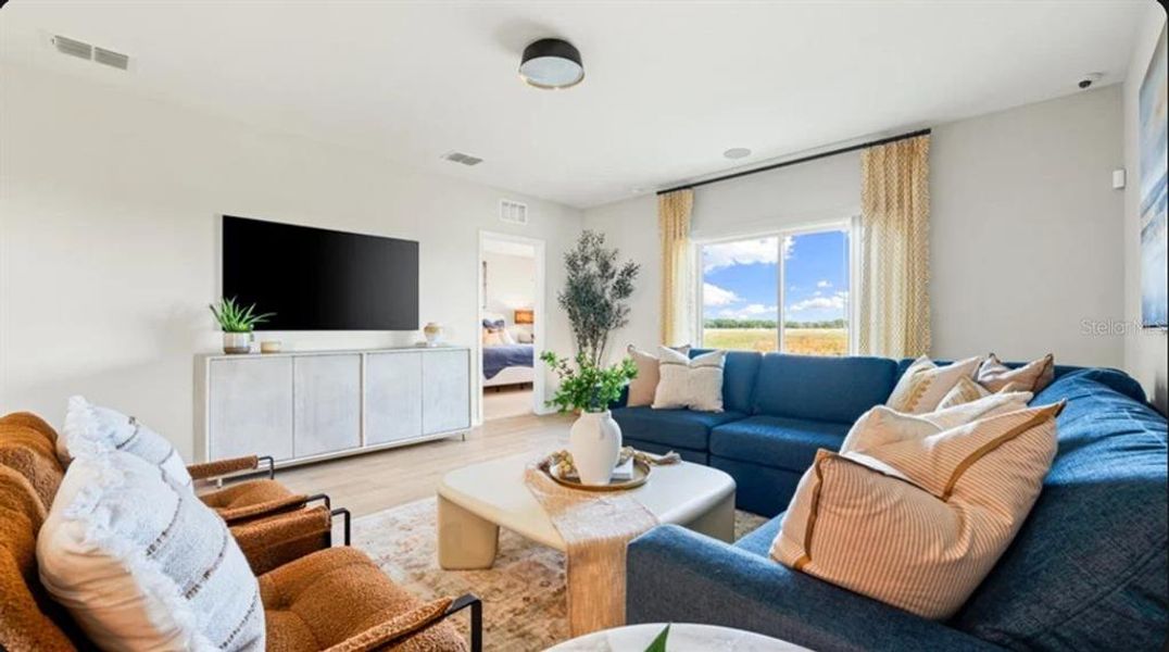 Furnished interior view inside a new home in Solena, Fort Myers (Image 7). Furnished interior view inside a new home in Solena, Fort Myers (Image 7).