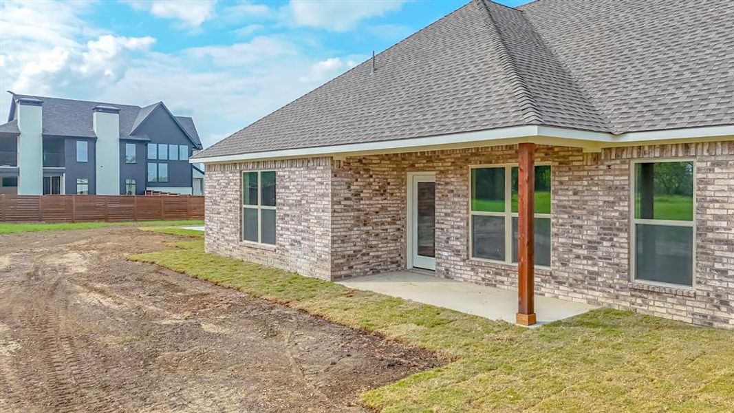 Front exterior of a new home in , Corsicana, TX, highlighting curb appeal (Image 20). Front exterior of a new home in , Corsicana, TX, highlighting curb appeal (Image 20).