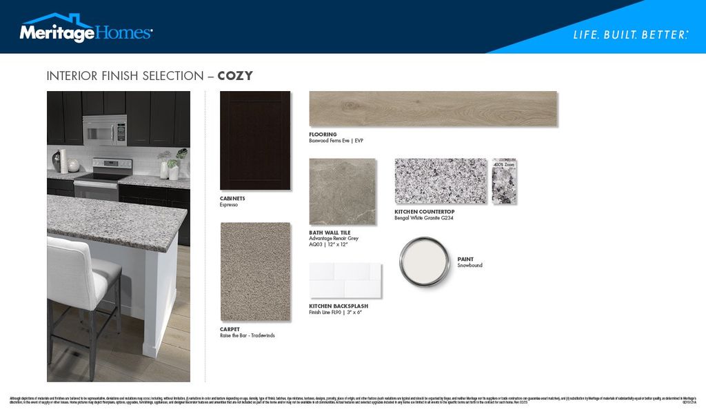 Sample of building materials used in homes in Riverbend at Double Eagle - Reserve Collection, Cedar Creek (Image 10). Sample of building materials used in homes in Riverbend at Double Eagle - Reserve Collection, Cedar Creek (Image 10).