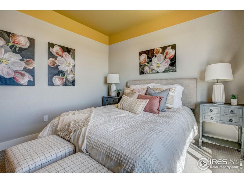 Furnished interior view inside a new home in Highlands at Fox Hill - The Towns, Longmont (Image 24).