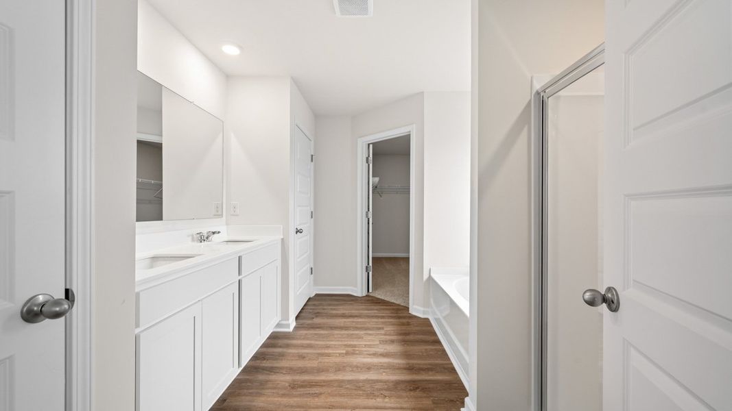 Furnished interior view inside a new home in Brooks Station, Dacula (Image 10).