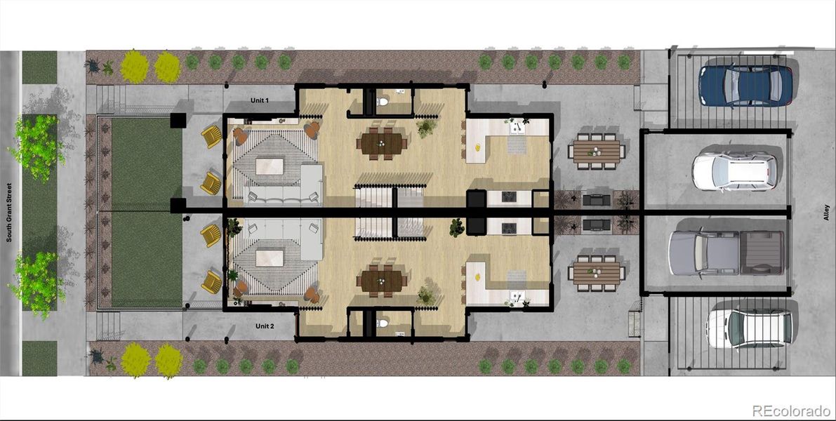 2D floor plan layout of this home in , Denver, CO (Image 3).