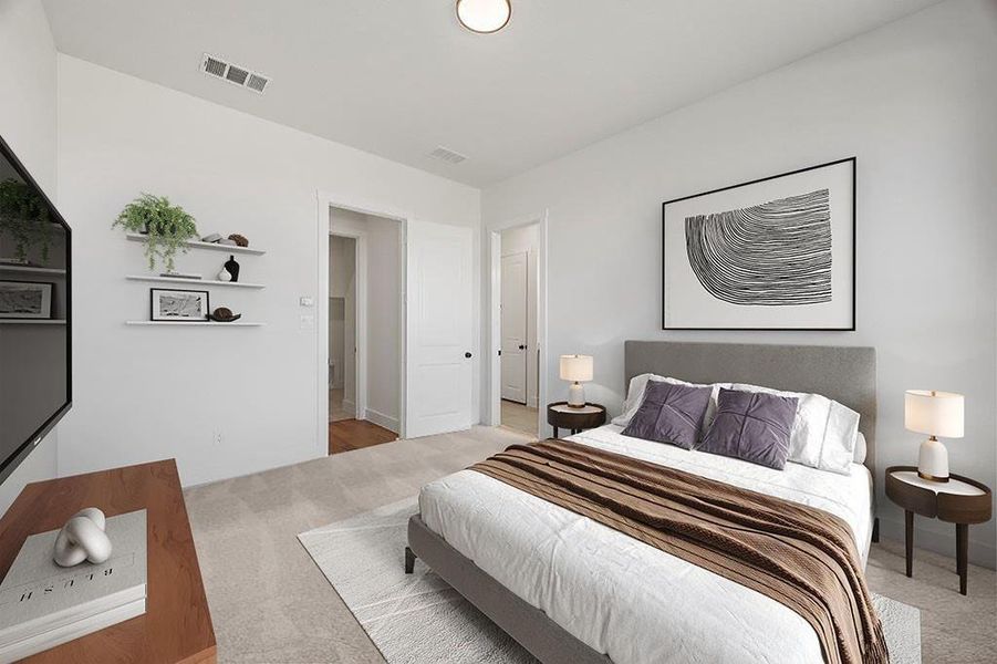 Furnished interior view inside a new home in North Square at Uptown, Celina (Image 5).