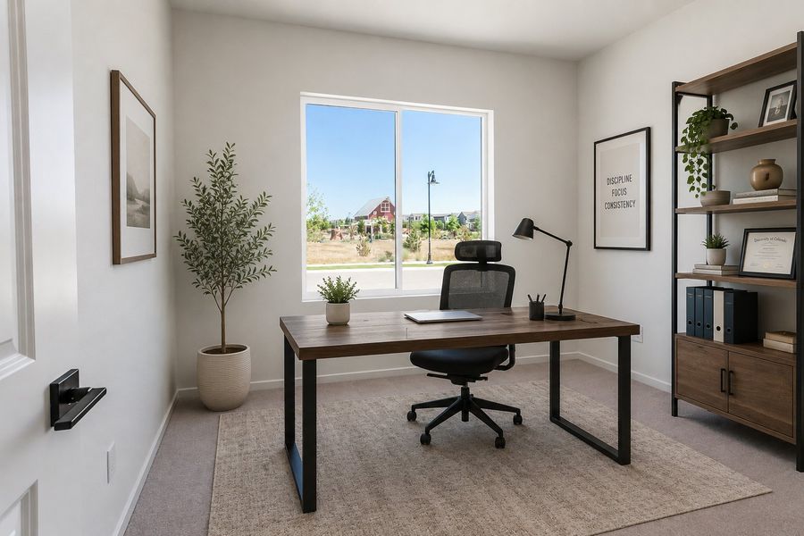 Representative furnished interior of a home built from the Morrison by Hartford Homes in Trailside, Timnath (Image 8).
