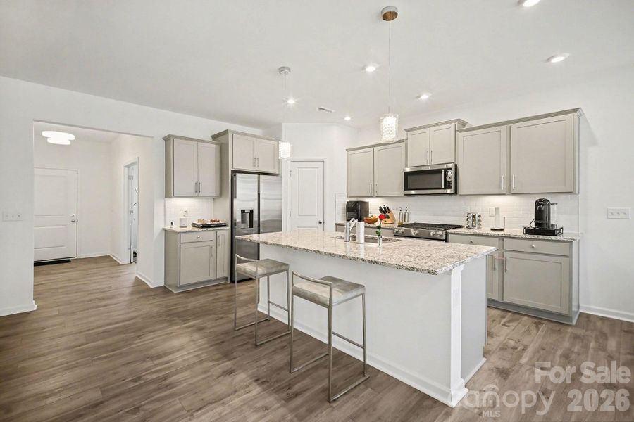 Furnished interior view inside a new home in Parkside Crossing, Charlotte (Image 10).