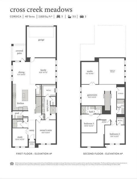 Our new Corsica plan offers grand living-entertaining spaces both upstairs and down!