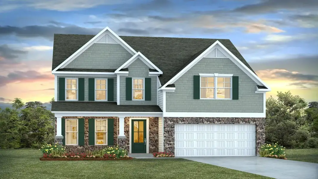 Representative exterior photo of a completed home built from the Forrester by D.R. Horton in Maple Grove, Conway, SC (Image 16). Representative exterior photo of a completed home built from the Forrester by D.R. Horton in Maple Grove, Conway, SC (Image 16).