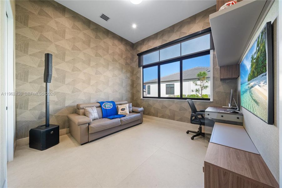 Furnished interior view inside a new home in , Miami (Image 33). Furnished interior view inside a new home in , Miami (Image 33).