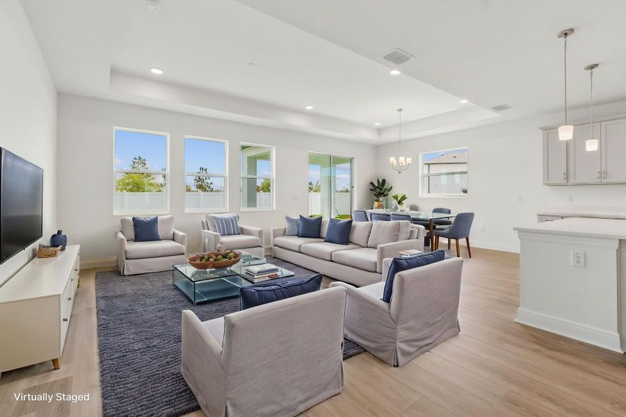 Family Room - Virtually Staged