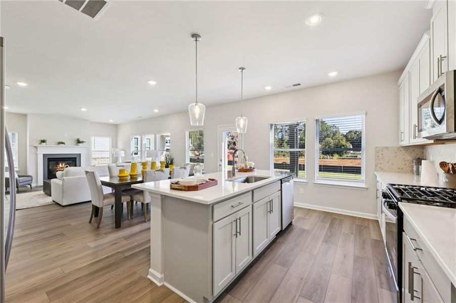 Furnished interior view inside a new home in Westmont Preserve, Powder Springs (Image 29).