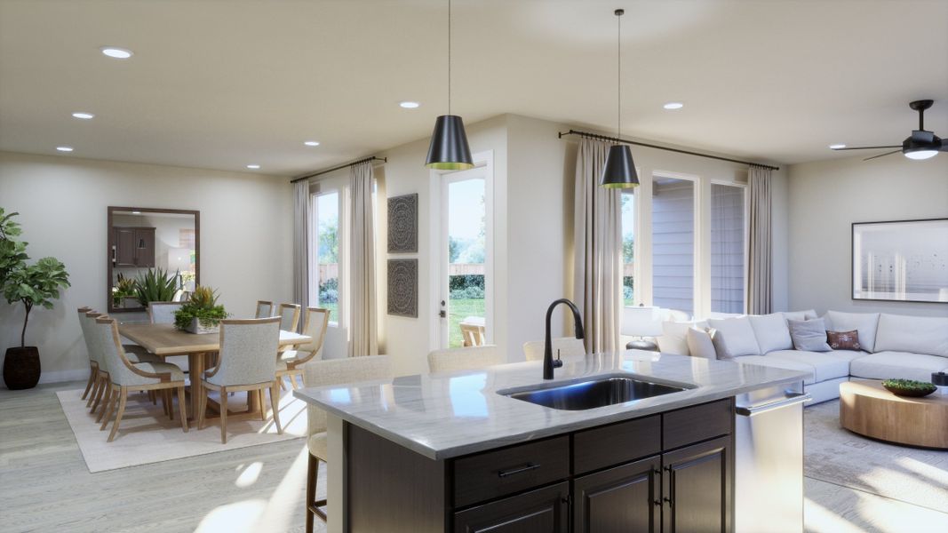 Representative furnished interior of a home built from the 3553 by Risewell Homes in Parkton Square, Kyle (Image 5). Representative furnished interior of a home built from the 3553 by Risewell Homes in Parkton Square, Kyle (Image 5).