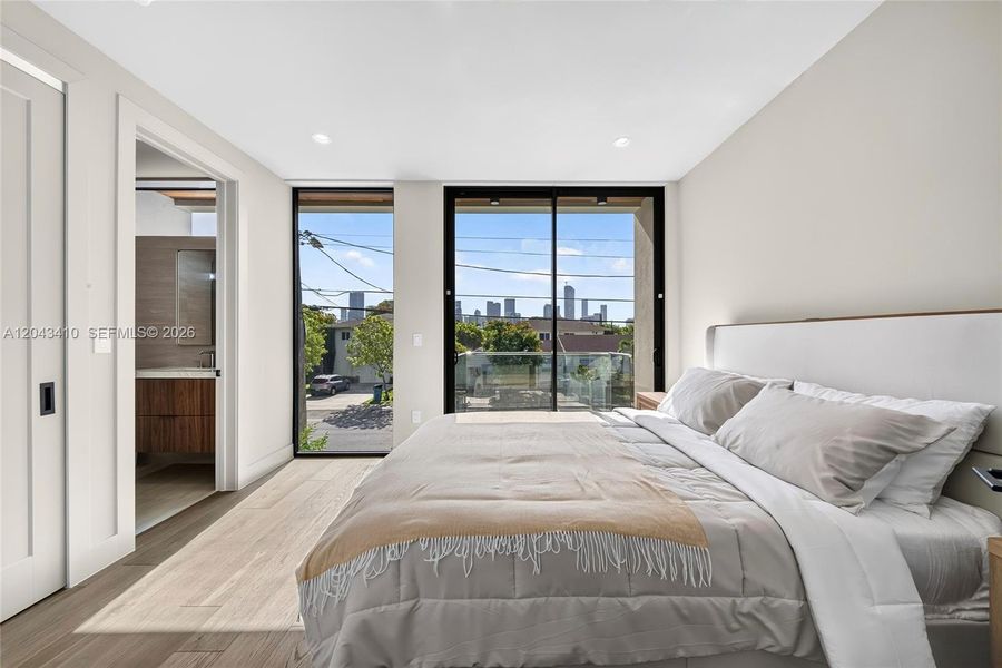 Furnished interior view inside a new home in , Miami (Image 8).