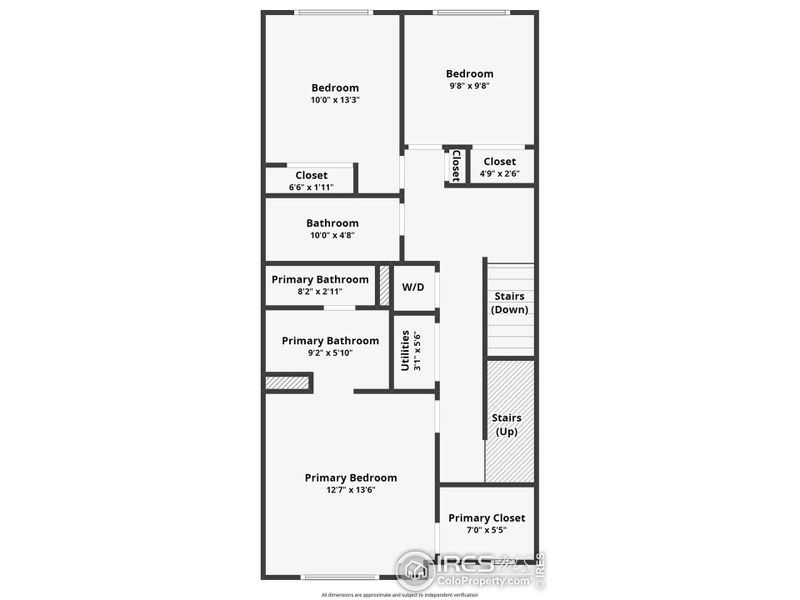 2D floor plan layout of this home in , Broomfield, CO (Image 4).