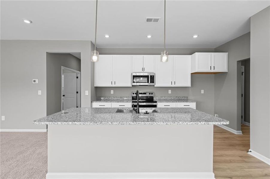 Furnished interior view inside a new home in Twin Lakes, Hoschton (Image 8). Furnished interior view inside a new home in Twin Lakes, Hoschton (Image 8).