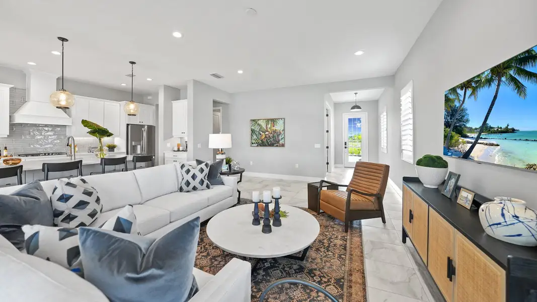 Furnished interior view inside a new home in Palm Grove, Lakewood Ranch (Image 4). Furnished interior view inside a new home in Palm Grove, Lakewood Ranch (Image 4).
