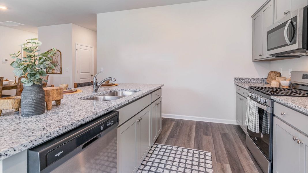 Representative furnished interior of a home built from the Kenner by D.R. Horton in Shiloh Springs, Jackson (Image 8). Representative furnished interior of a home built from the Kenner by D.R. Horton in Shiloh Springs, Jackson (Image 8).