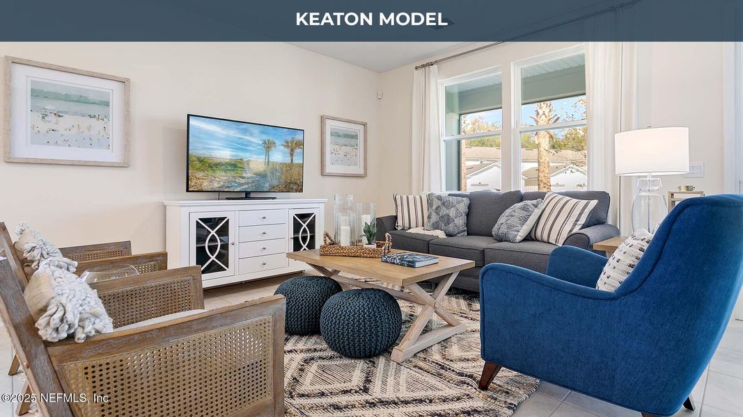 Furnished interior view inside a new home in Bridgewater, St. Augustine (Image 4).