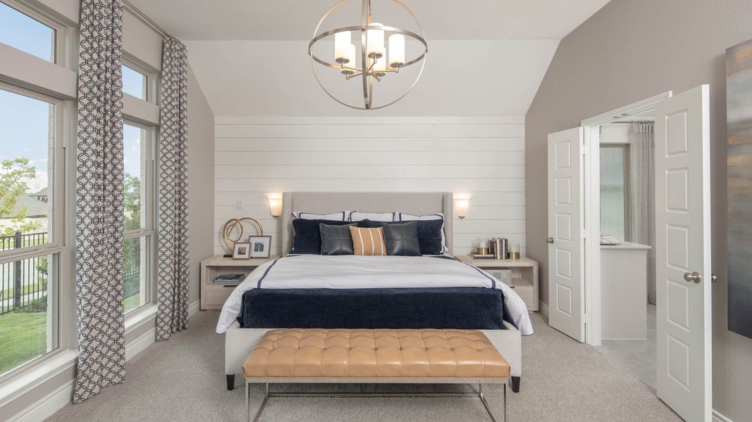 Furnished interior view inside a new home in Meadows of Mill Creek, Seguin (Image 51).