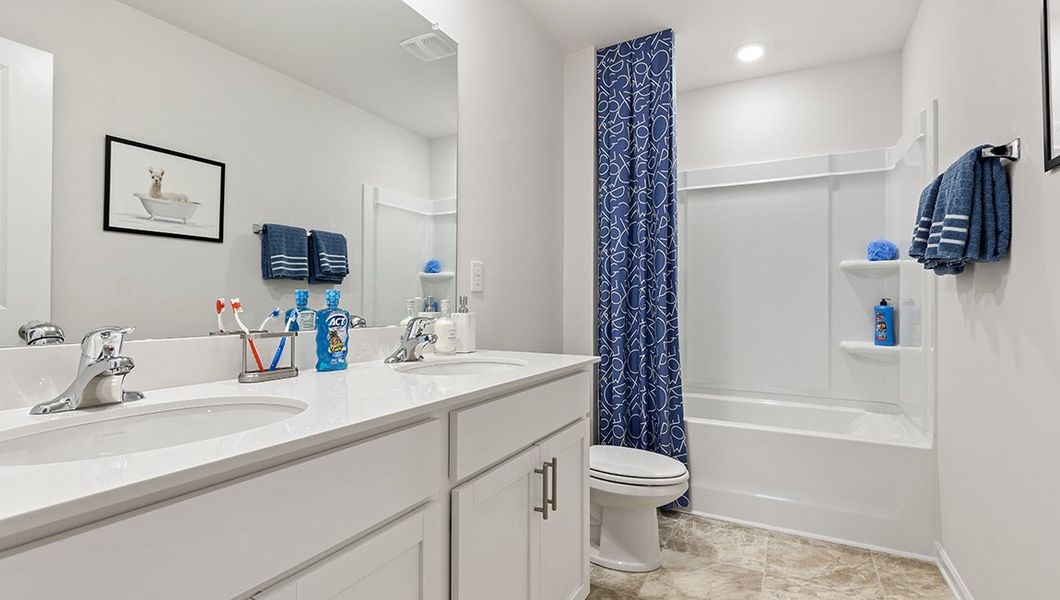 Representative furnished interior of a home built from the Robie by D.R. Horton in Brookside Farms - The Meadows, Greer (Image 35).