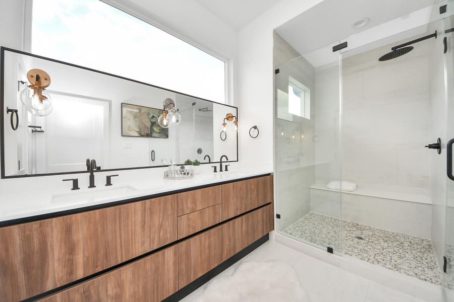 Furnished interior view inside a new home in Yale Terrace, Houston (Image 29).