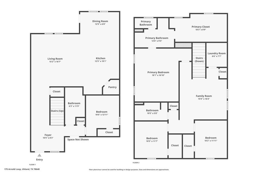 2D floor plan layout of this home in Wayside, Uhland, TX (Image 4). 2D floor plan layout of this home in Wayside, Uhland, TX (Image 4).