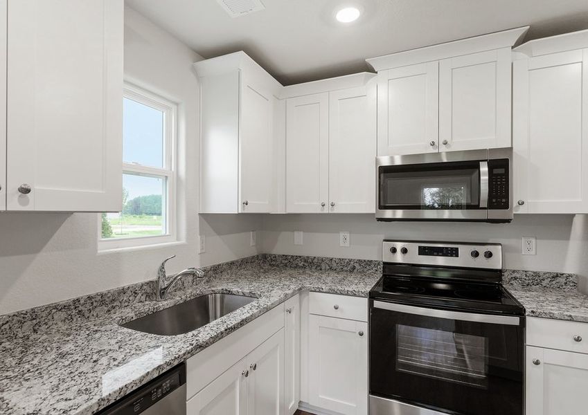 The kitchen is perfect for hosting