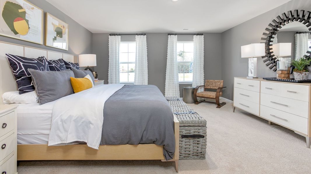 Representative furnished interior of a home built from the Penwell by D.R. Horton in Foxtail, Yadkinville (Image 22).