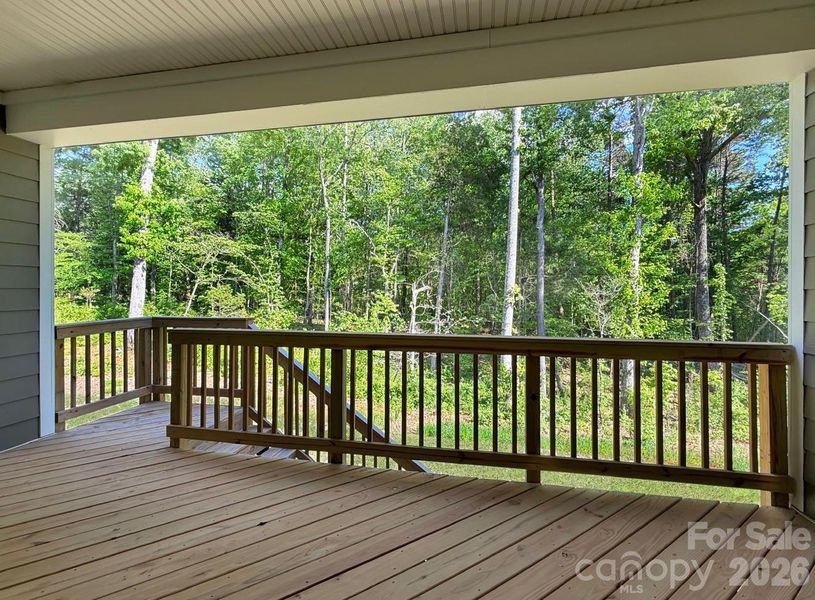 large back covered deck