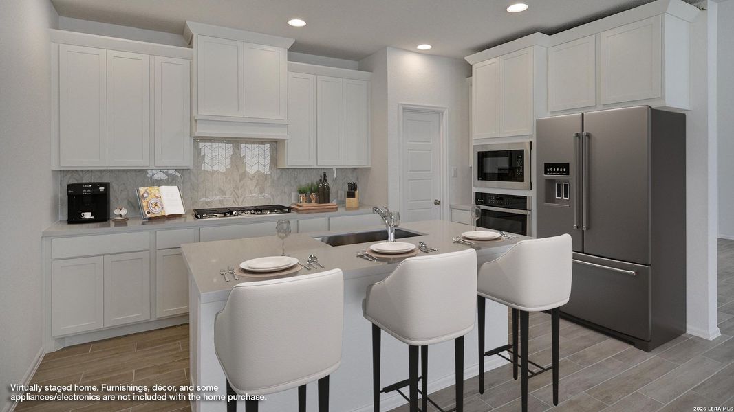 Furnished interior view inside a new home in Stillwater Ranch, San Antonio (Image 10).