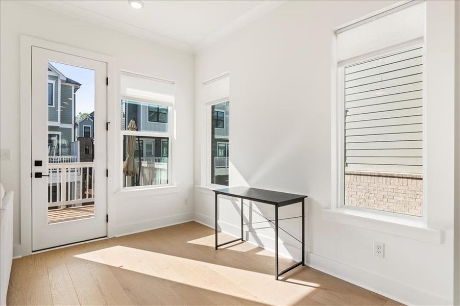 Furnished interior view inside a new home in , Alpharetta (Image 13). Furnished interior view inside a new home in , Alpharetta (Image 13).