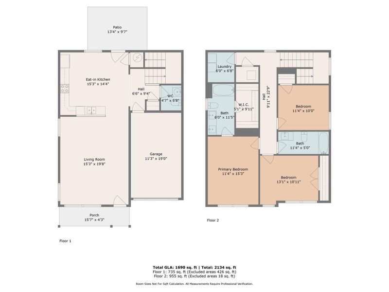 2D floor plan layout of this home in , Dallas, NC (Image 2). 2D floor plan layout of this home in , Dallas, NC (Image 2).