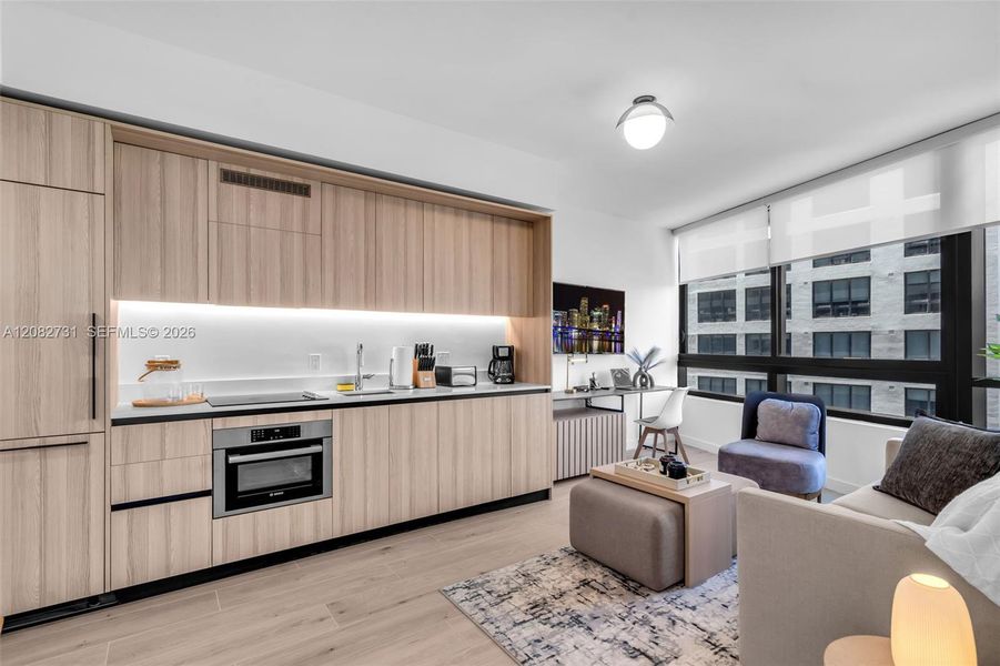 Furnished interior view inside a new home in , Miami (Image 38).