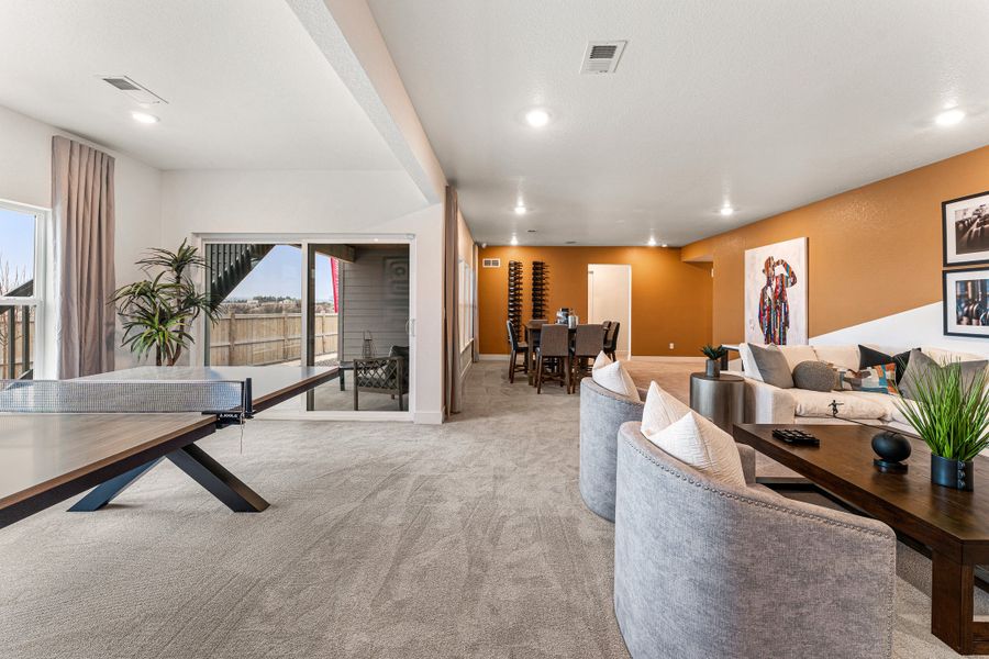 Representative furnished interior of a home built from the Columbine by Taylor Morrison in Dawson Trails, Castle Rock (Image 24).