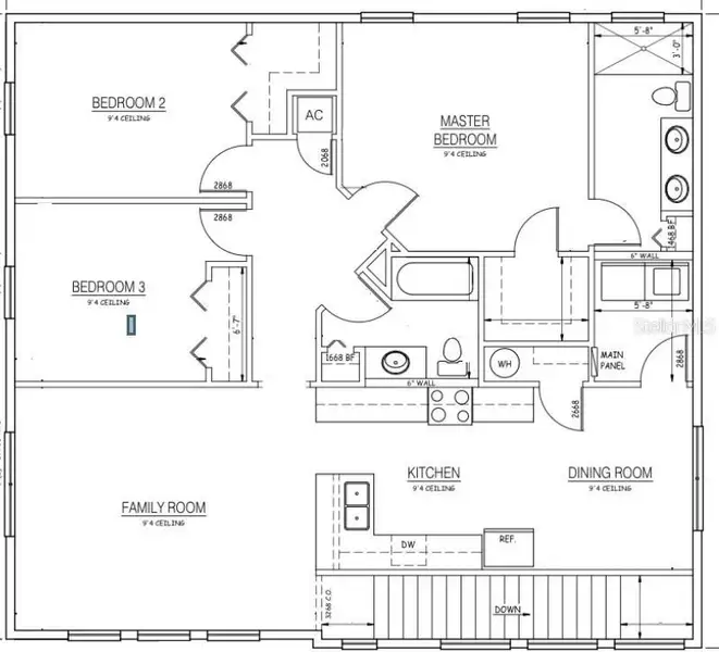 2D floor plan layout of this home in , Tampa, FL (Image 3).