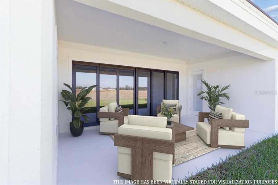 Exterior details and patio area of a home in Oakfield, Parrish (Image 23).