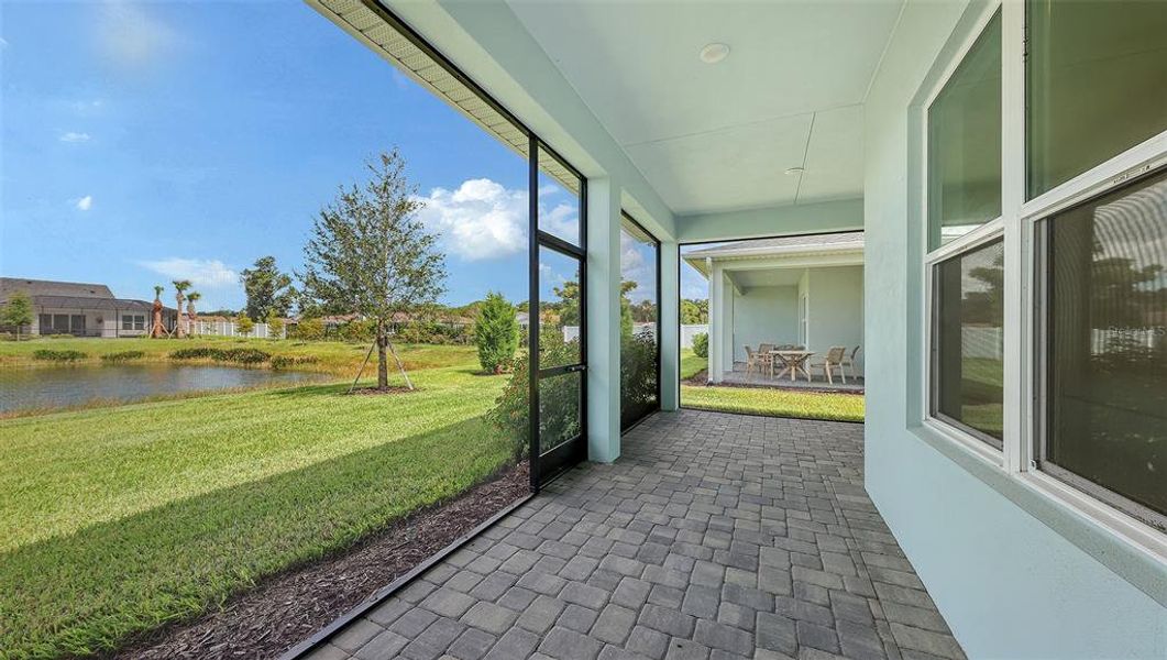 Exterior details and patio area of a home in Gracewater at Sarasota, Sarasota (Image 33).