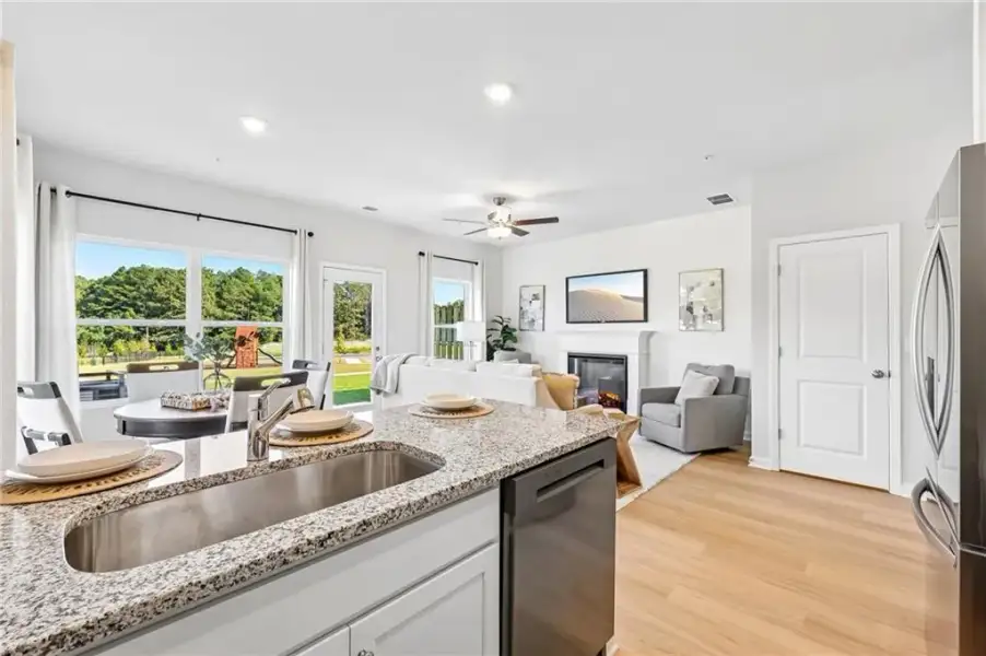 Furnished interior view inside a new home in , Fairburn (Image 10).