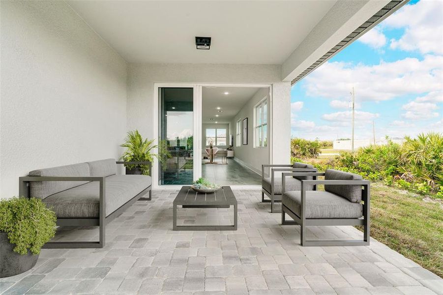 Exterior details and patio area of a home in , Rotonda West (Image 38).