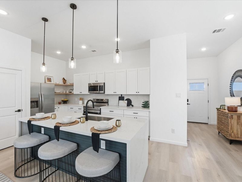 Furnished interior view inside a new home in , Houston (Image 9).