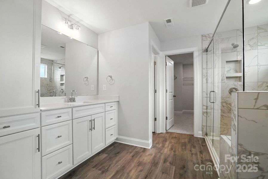 Furnished interior view inside a new home in Hampton Woods, Charlotte (Image 9).