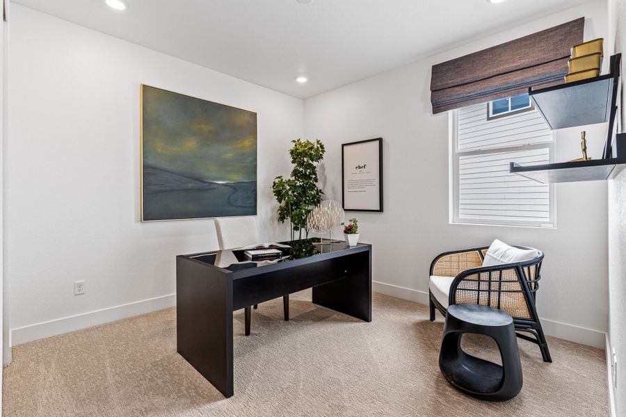 Furnished interior view inside a new home in Macanta, Castle Rock (Image 16).