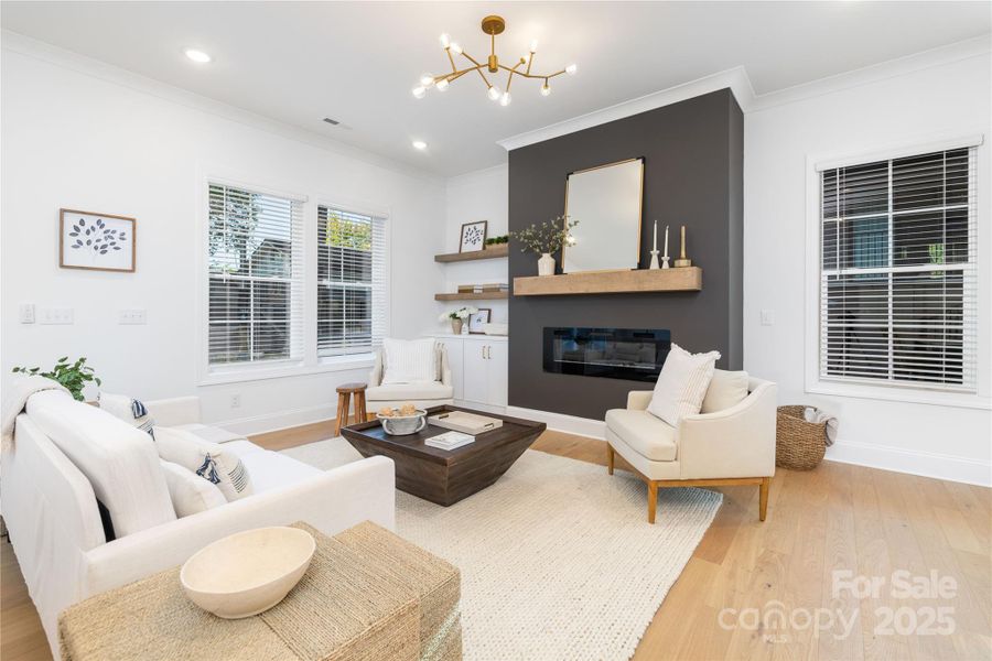 Furnished interior view inside a new home in , Charlotte (Image 9).