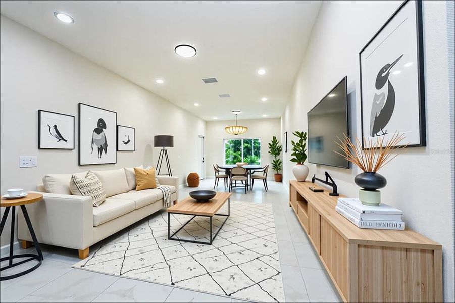 Furnished interior view inside a new home in , Deland (Image 5).