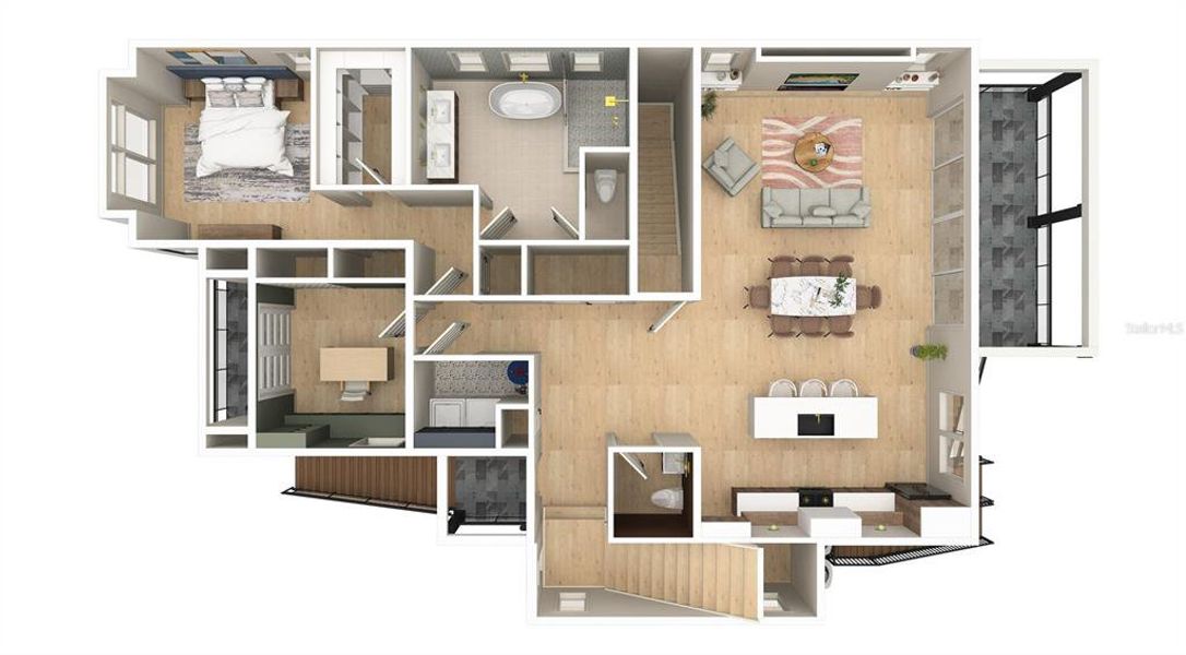 2D floor plan layout of this home in , St. Petersburg, FL (Image 3). 2D floor plan layout of this home in , St. Petersburg, FL (Image 3).