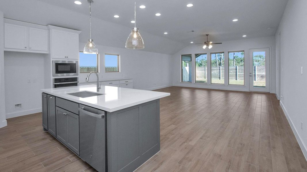 Furnished interior view inside a new home in Artavia, Conroe (Image 7).