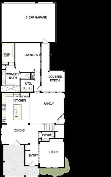 2D floor plan layout of this home in Karis - Village Series, Crowley, TX (Image 4). 2D floor plan layout of this home in Karis - Village Series, Crowley, TX (Image 4).