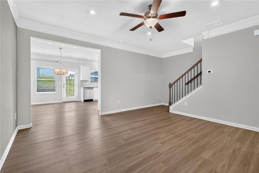 Spacious, unfurnished interior of a new home in Fuller Station, Loganville (Image 46).