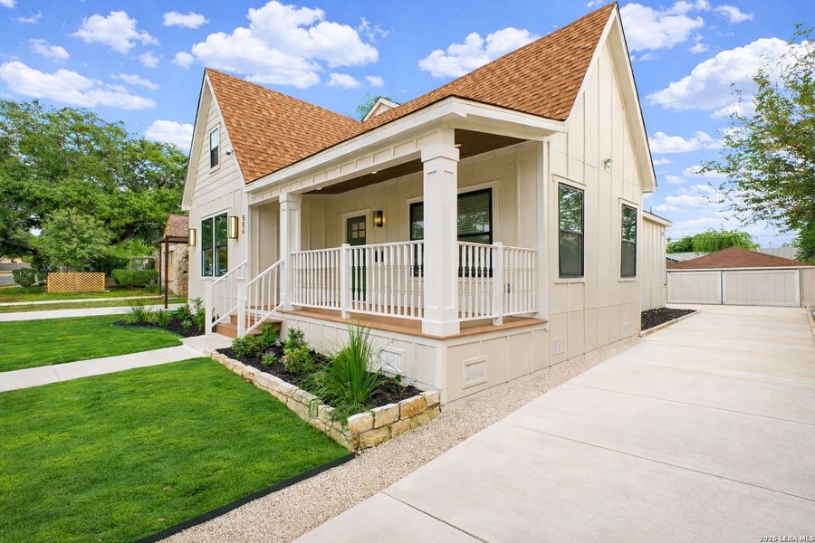 Front exterior of a new home in , San Antonio, TX, highlighting curb appeal (Image 30).